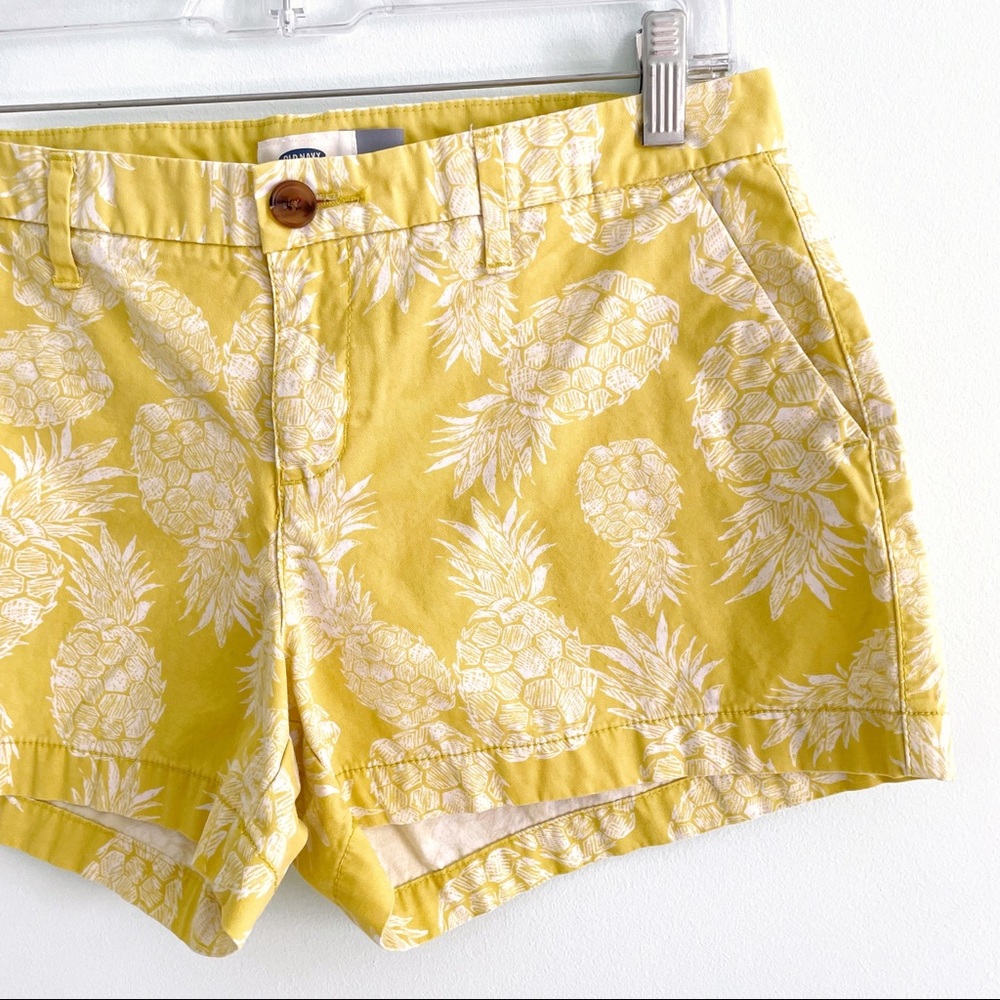 Pineapple Neon Yellow Green Shorts by Old Navy